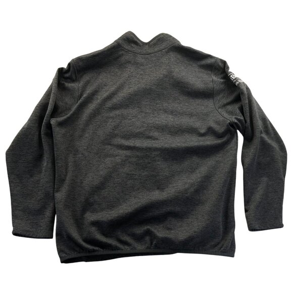 The North Face Mens Fleece Jacket XL Gray 1/4 Zip Pullover Bimbo Bakeries Casual - Picture 2 of 9